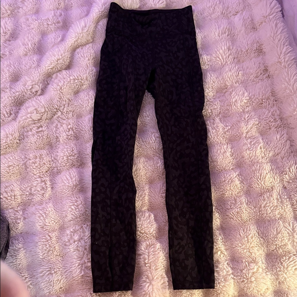 lululemon athletica Black Patterned Leggings